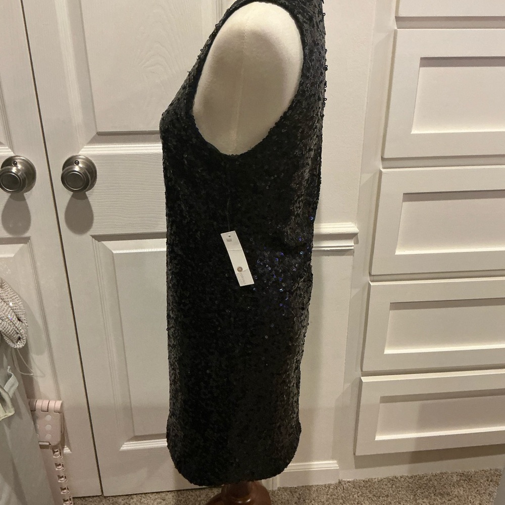 Elegant Black Sequin Midi Dress, Brand New with Tags! - Picture 5 of 9